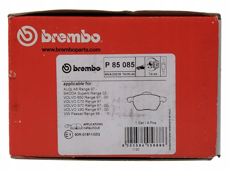 BREMBO KLOCKI VW Passat Variant Przod przednie Producent czesci Brembo
