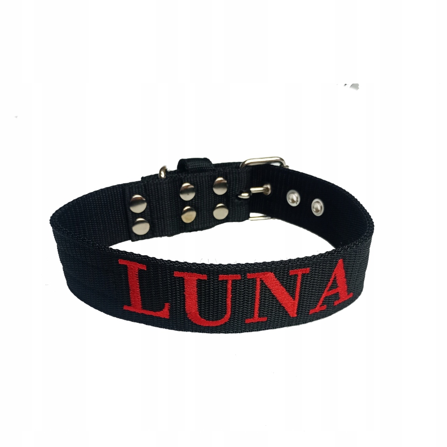 Levně Obojek pro psa se jménem páska 4 cm