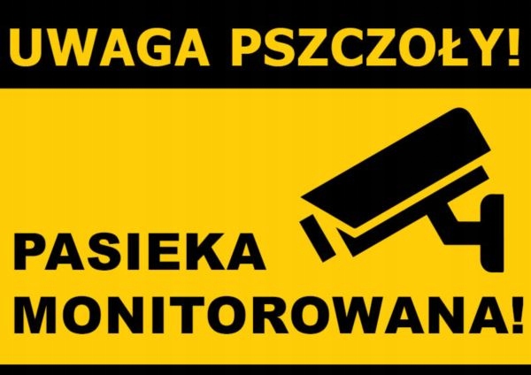 Tablica ostrzegawcza PASIEKA MONITOROWANA - wzór F329