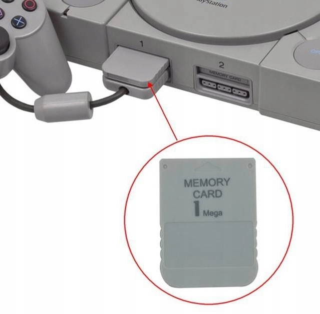 KARTA PAMIĘCI 1Mb ZAPIS ZAPISU STANU GRY KONSOLI SONY PLAYSTATION PSX PS1 Producent inny