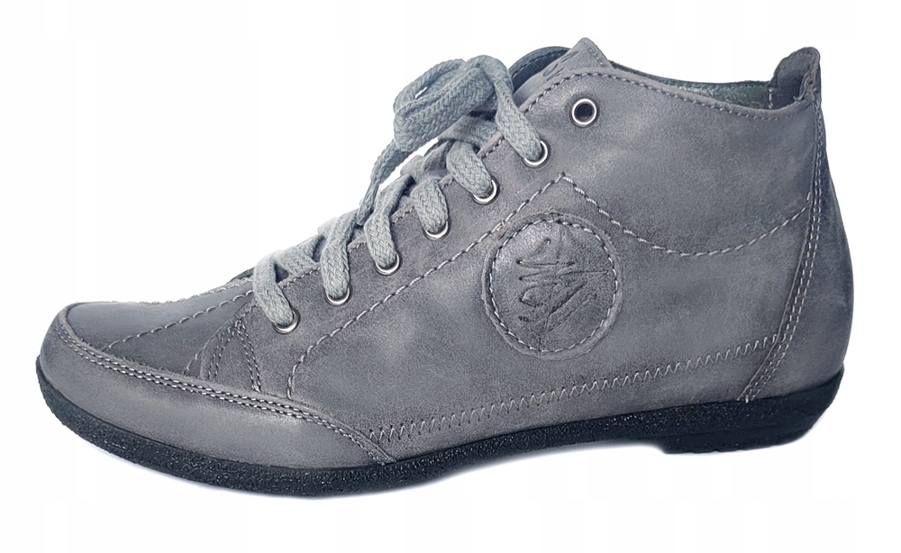 Výprodej! Kožené boty Maciejka sportovní přírodní kůže šedá 36