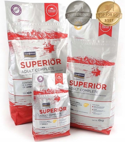 Fish4dogs Superior Adult (Rasa Duża) łosoś 12kg