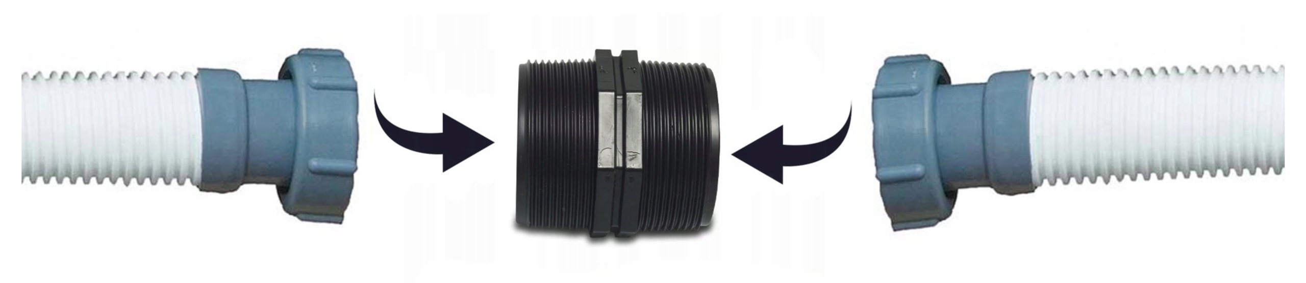 Złączka Łącznik Nypel do Łączenia Węża Węży 38/38mm Pompy Basen 29060 58368 Kod producenta 15825625255