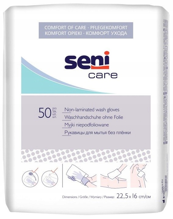 

Myjki Niepodfoliowane Z Włókniny Seni Care 50SZT