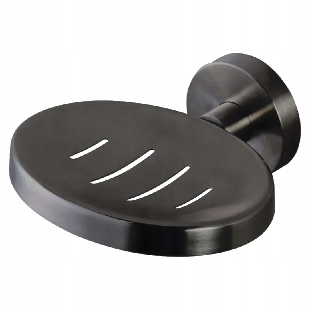 

Mydelniczka czarna wisząca na mydło łazienkowa