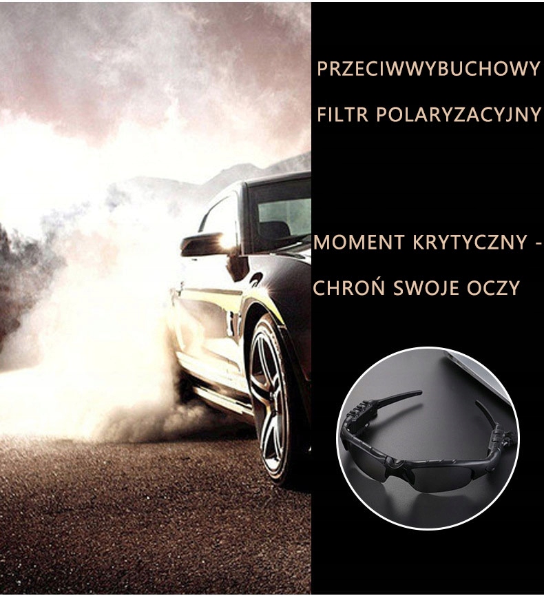 SLUCHAWKI BEZPRZEWODOWE BLUETOOTH DLA ROWERZYSTY OKULARY ROWEROWE Model MT003