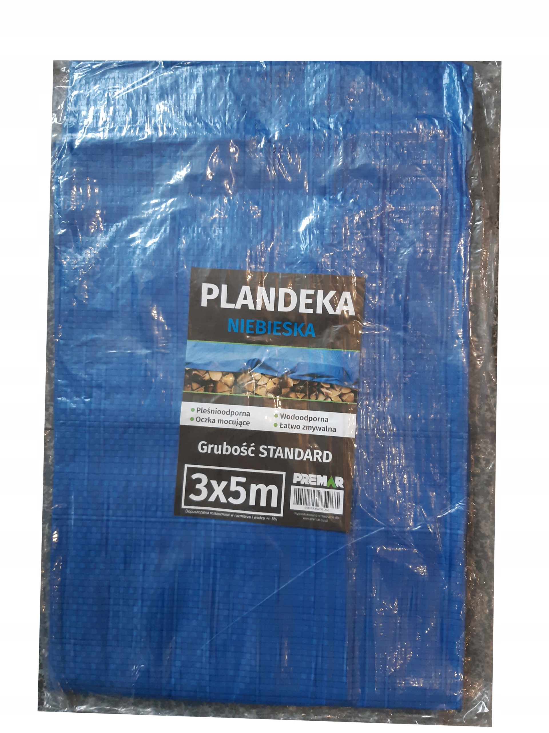 

Niebieska Plandeka 3X5