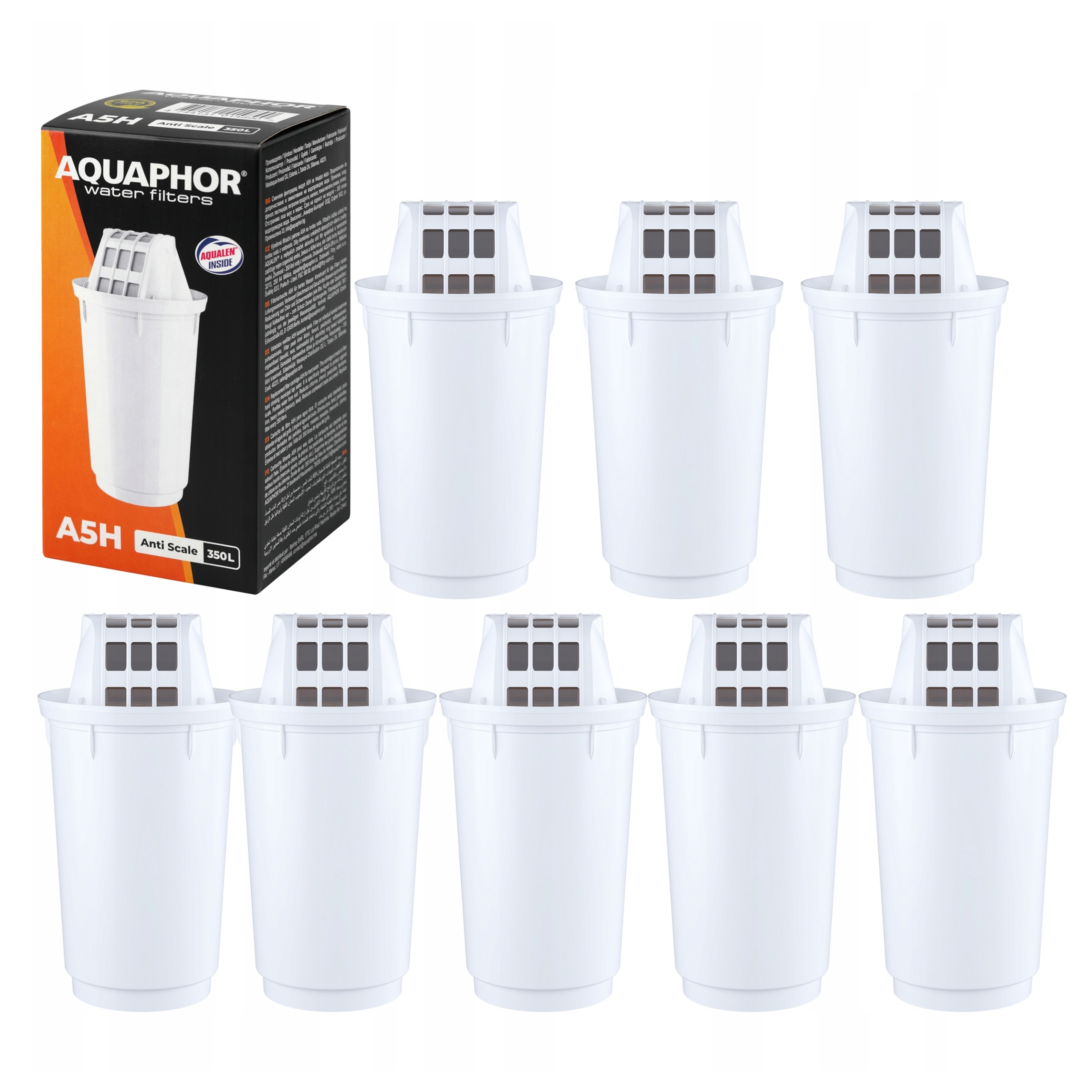 Změkčovací filtrační vložka Aquaphor A5H pro tvrdou vodu 8 ks