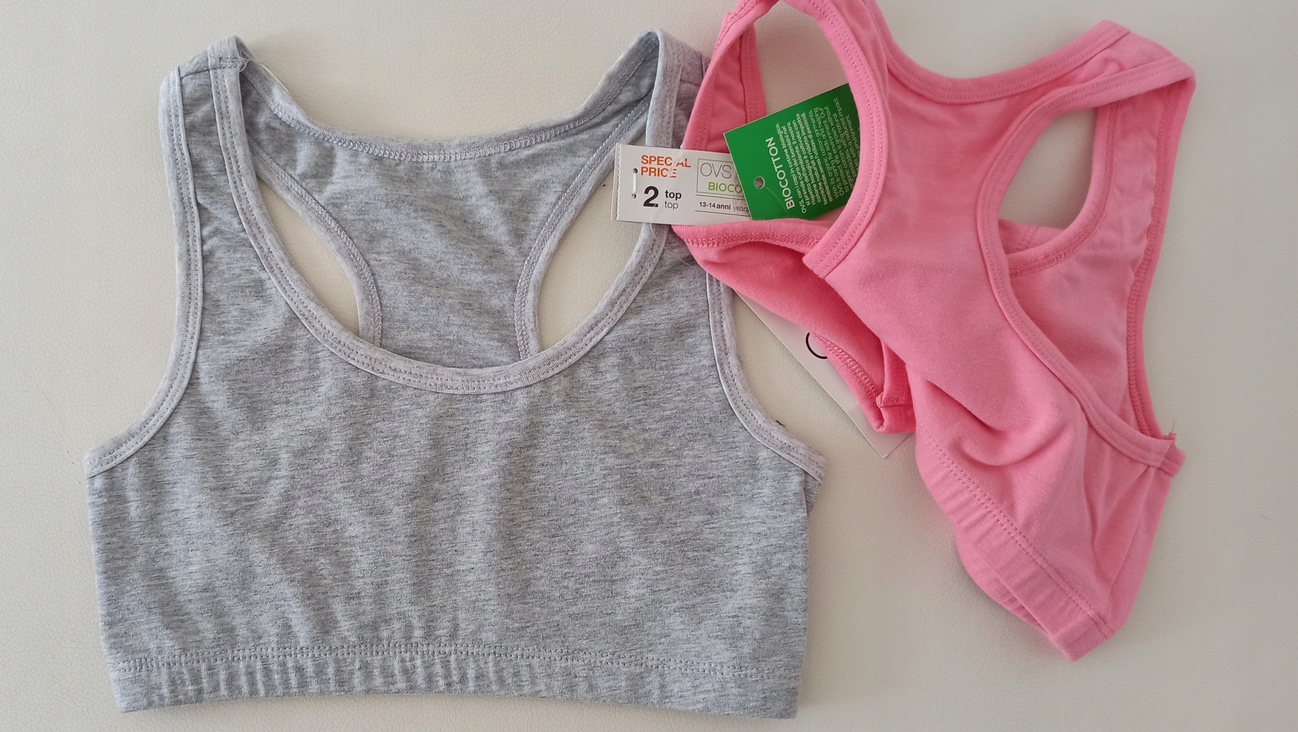 OUTLET DZIĘWCZĘCY BIUSTONOSZ TOP 2-PAK 146/152 Marka OVS