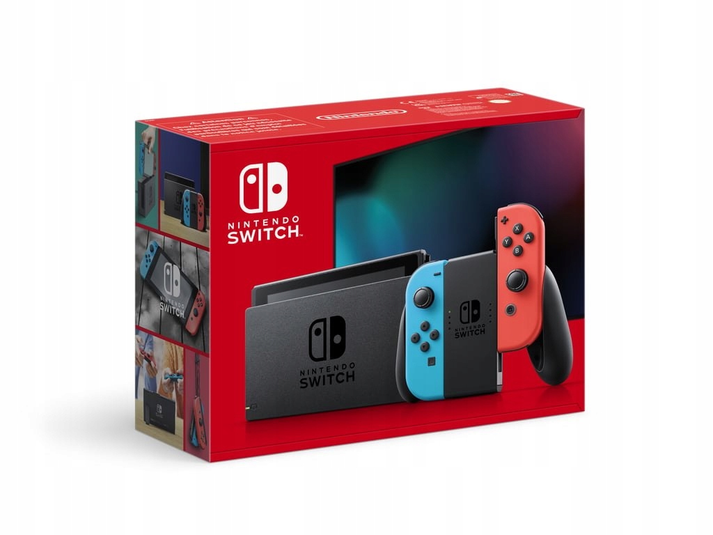 ニンテンドー　スイッチ　Nintendo Switch Nintendo SWITCH Neon Red & Blue Joy-Con (2019) - Ceny i
