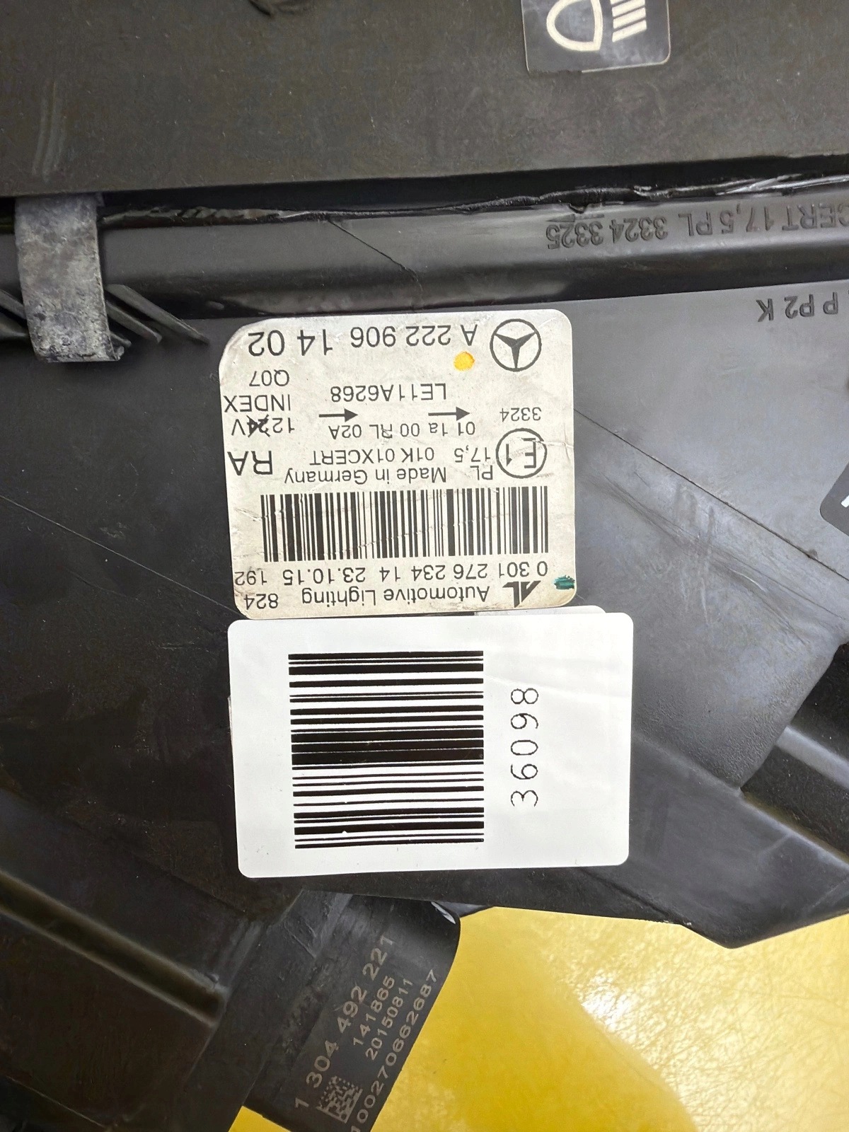 light right front Mercedes s-class W222 2013-2017 Full Led A2229061402