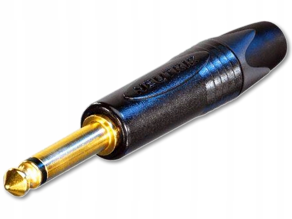 

Wtyk Jack 6,3mm Neutrik NP2X-B Złącze Ts Mono Gold