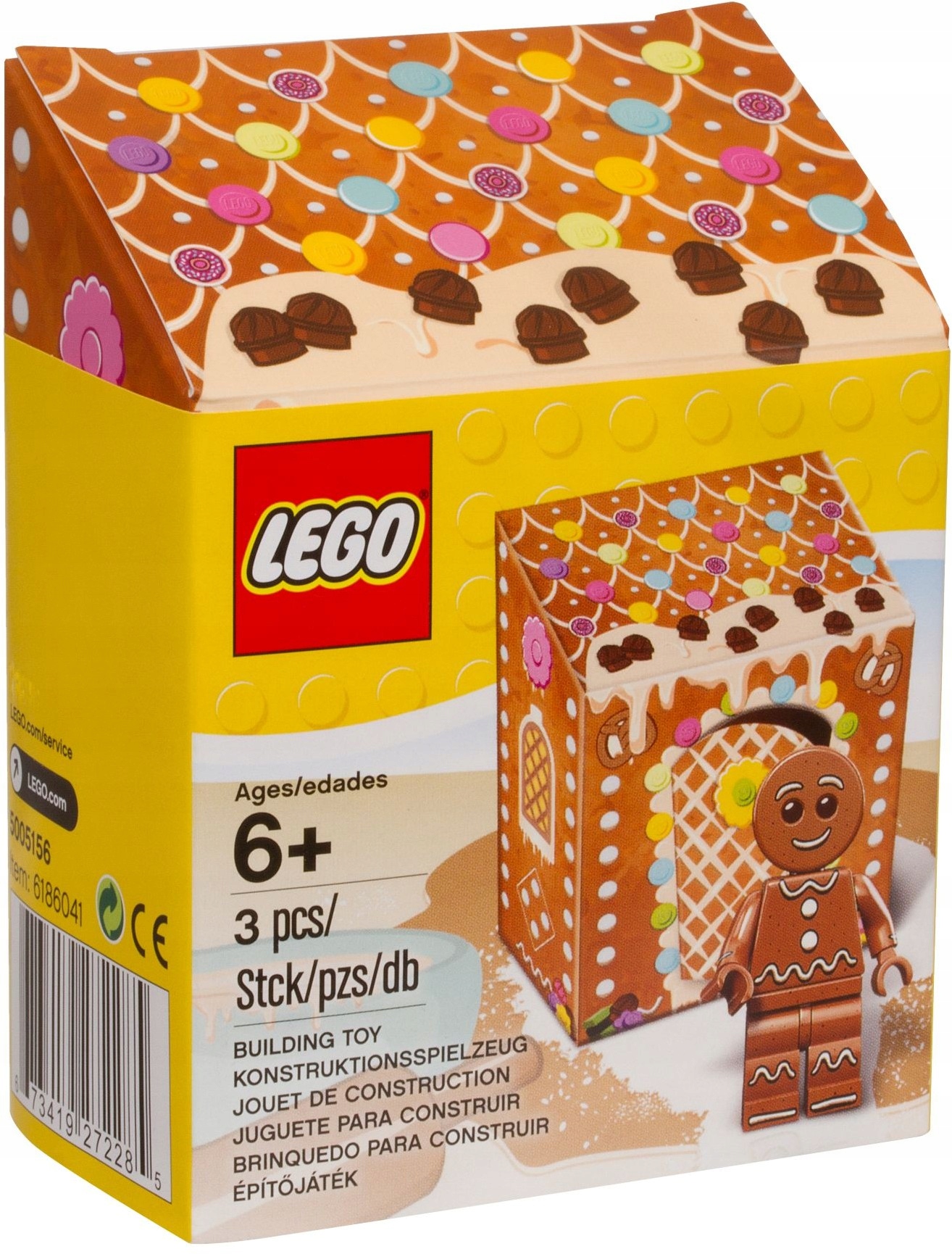 Lego MinifigurkA 5005156 Gingerbread Man HOL115 Nová Unikát Perník