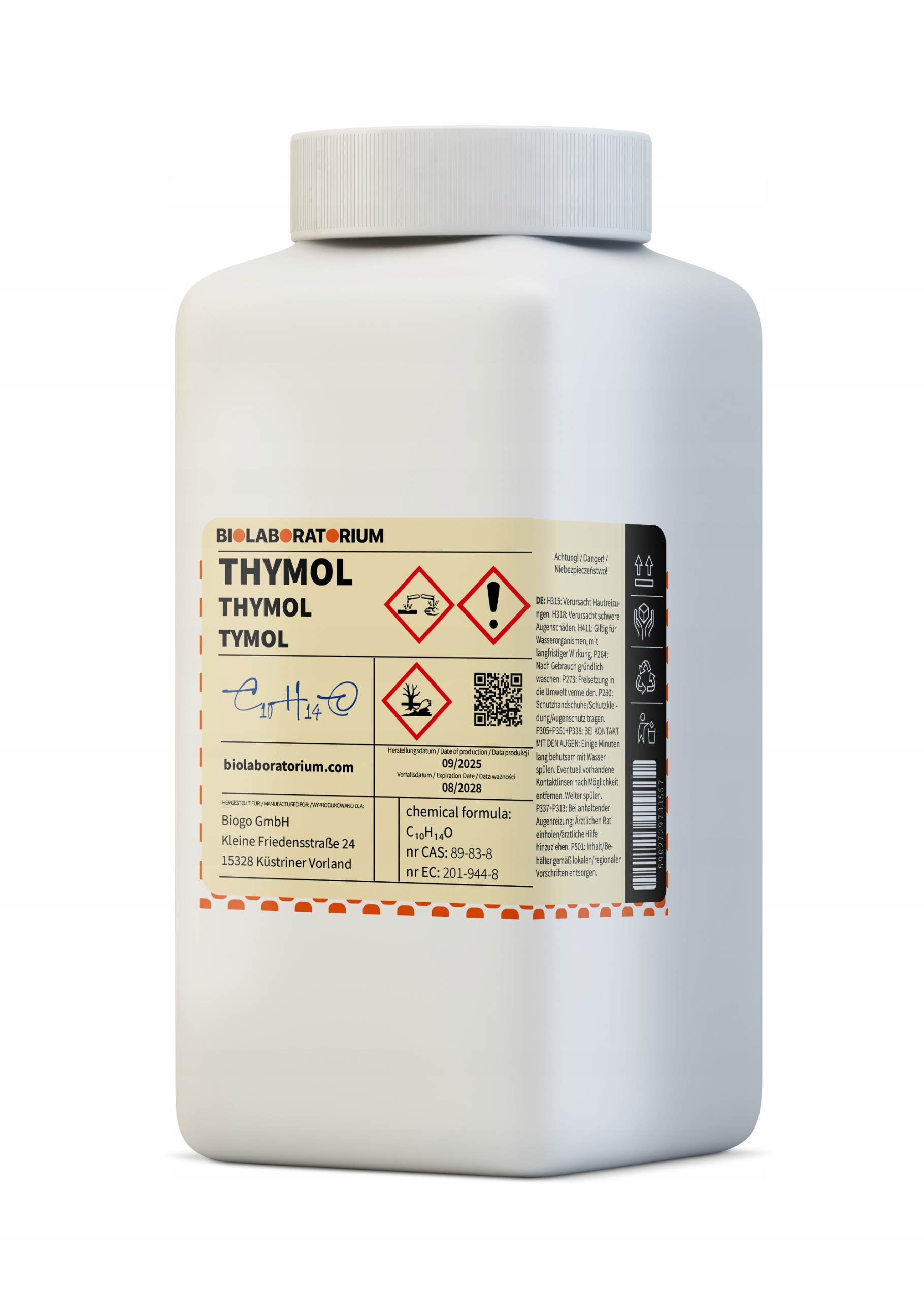 Tymol 250 g Biolaboratorium