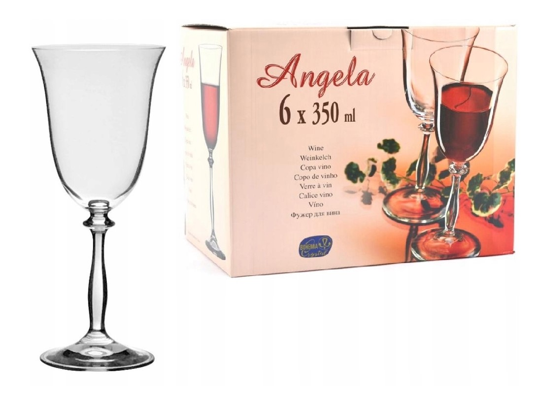 

Kieliszki do wina czerwonego Bohemia Angela 350ml