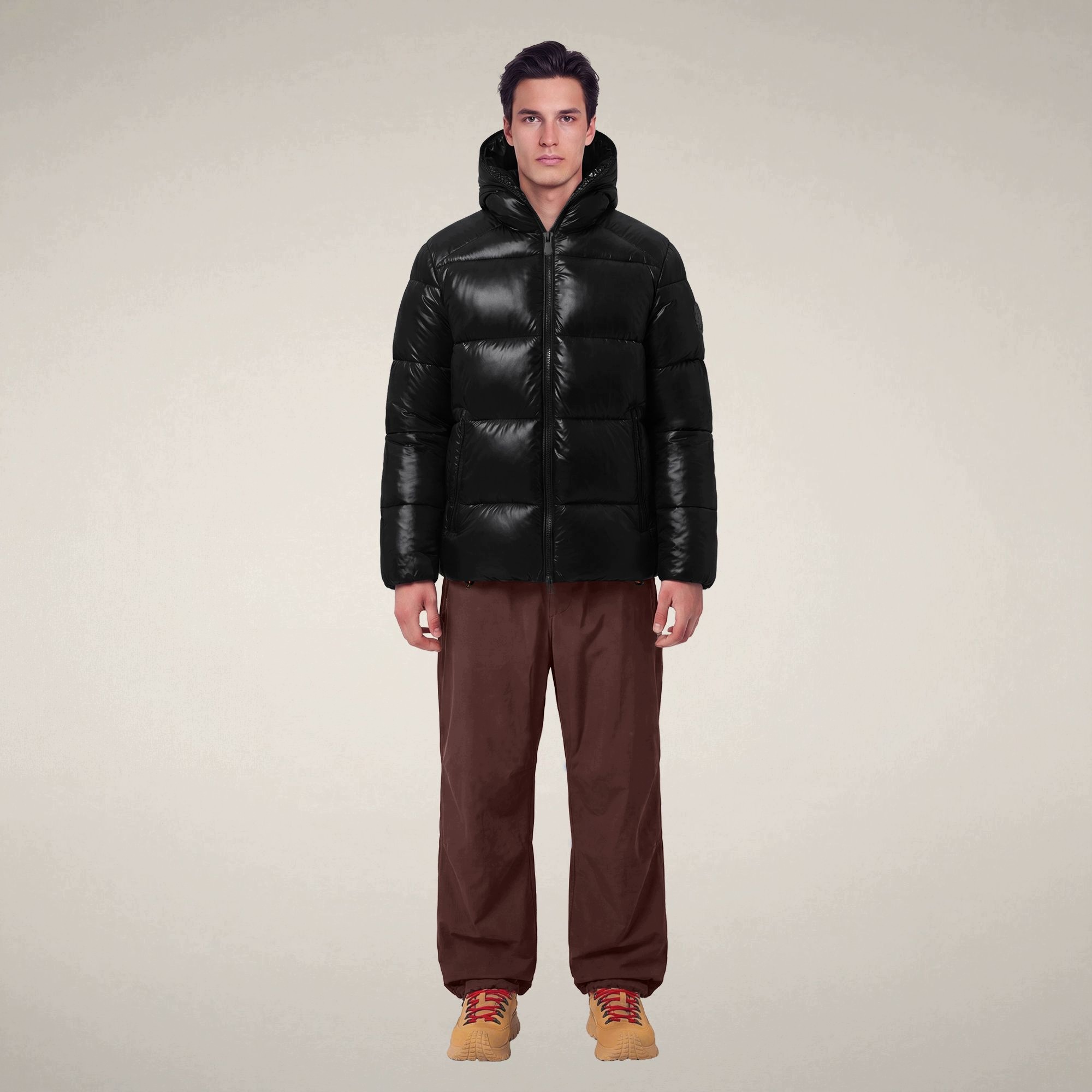 Save The Duck Pánská zimní bunda Edgard Hooded Black XXL