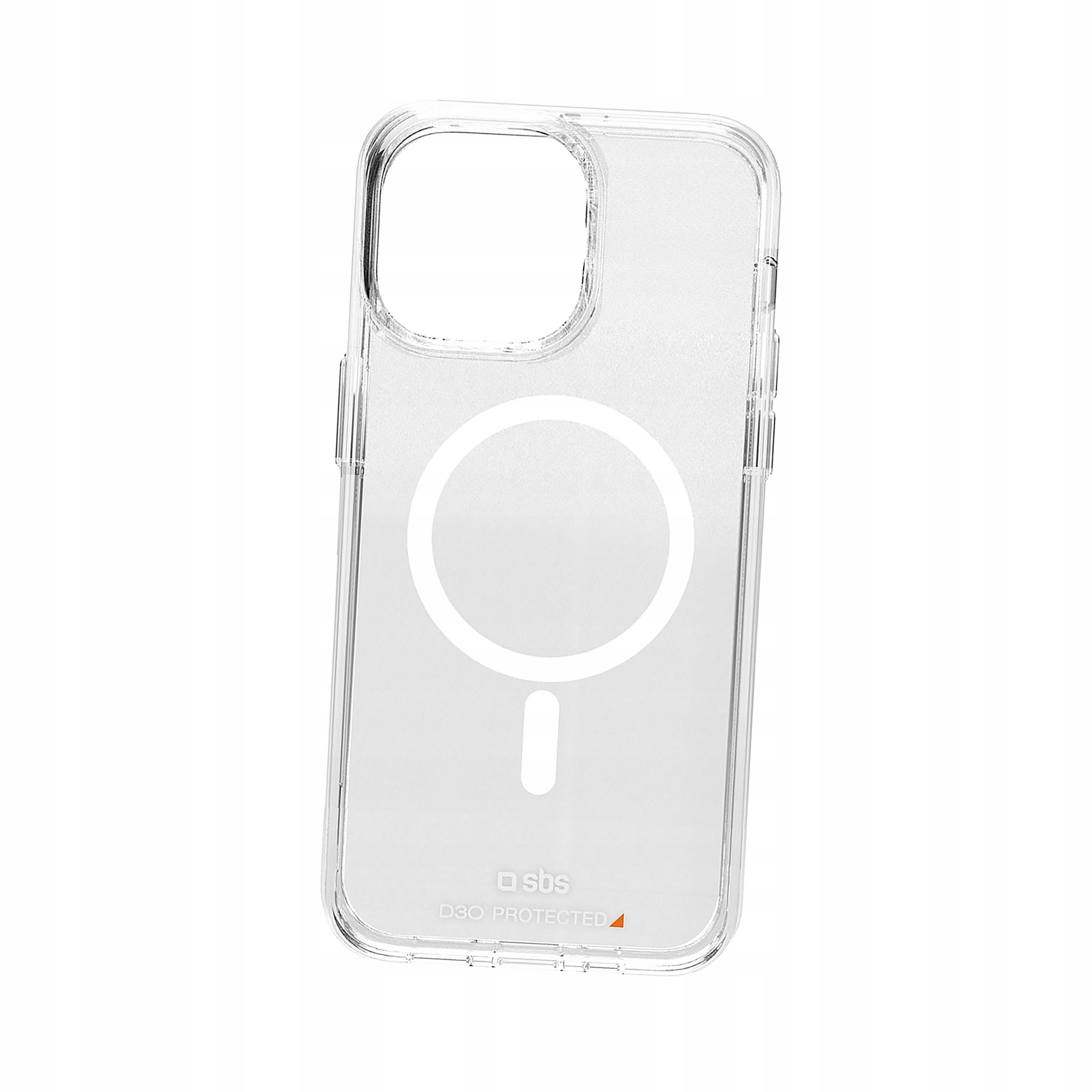 Plecki Etui Sbs D3O MagSafe do iPhone 15 Pro Max przezroczyste
