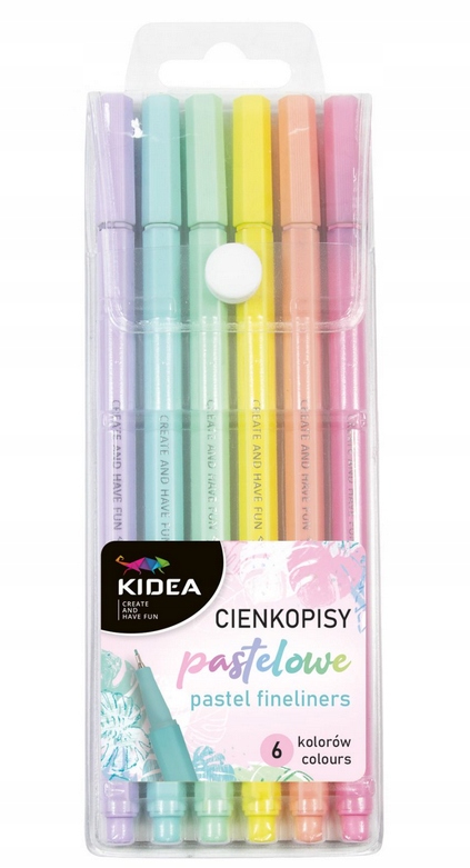 

Cienkopisy Pastelowe W Etui Kidea