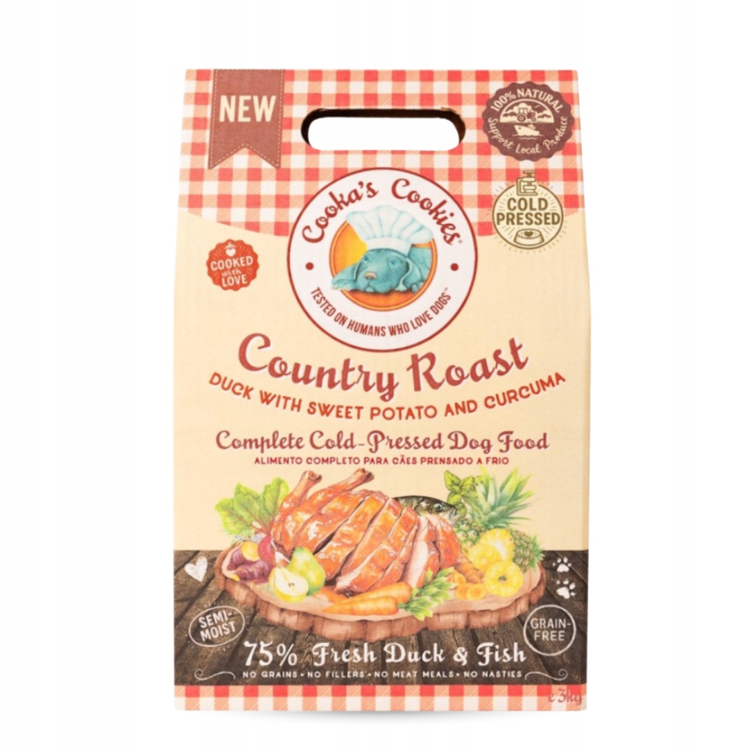 Cooka's Cookies karma sucha kaczka 3 kg