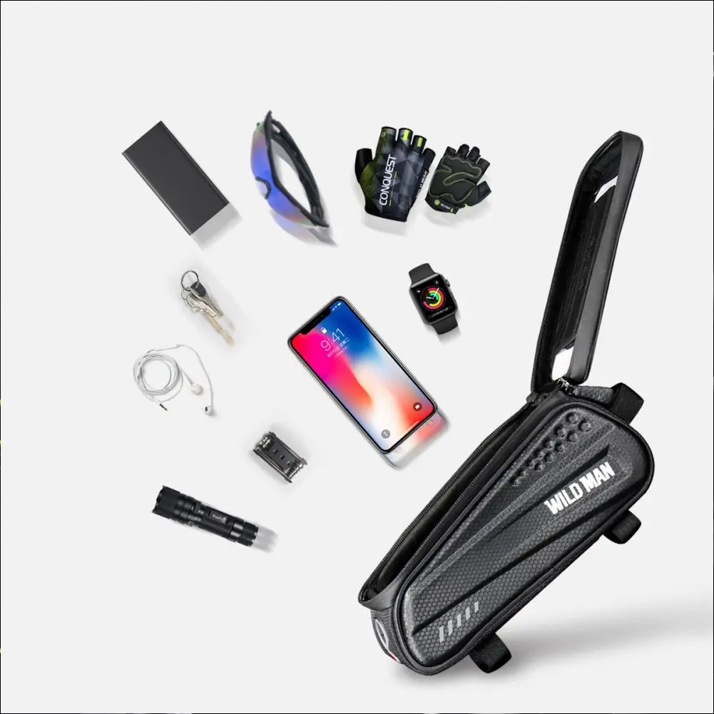 WODOODPORNA SAKWA ROWEROWA TELEFON UCHWYT ROWEROWY TORBA NA RAMĘ ETUI Marka Wild Man