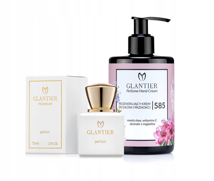 Sada Glantier Parfém Premium 50 ml 585 krém na ruce 300 ml 585