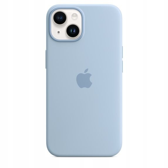 Silikonové pouzdro pro iPhone 14 Čistý světle modrá Kryt Zadní Kryt Silicone Case Sky