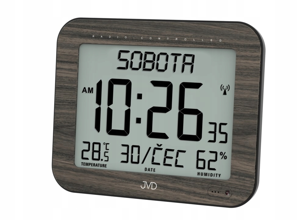 Digitálne hodiny rádiom riadené Jvd DH9363.2, 22cm