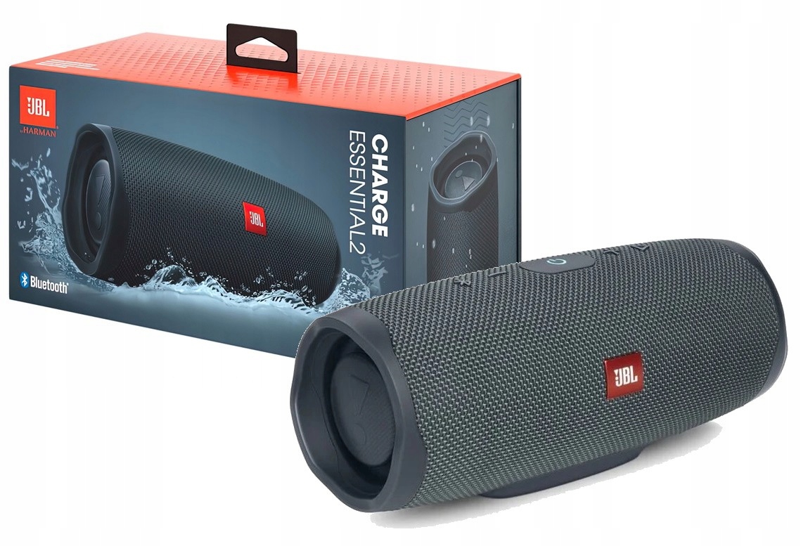 Głośnik mobilny prznośny Jbl Charge Essential 2 Czarny Szary Wodoodporny