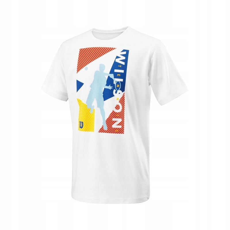 KOSZULKA CHŁOPIĘCA WILSON GEO PLAY TECH TEE WH M