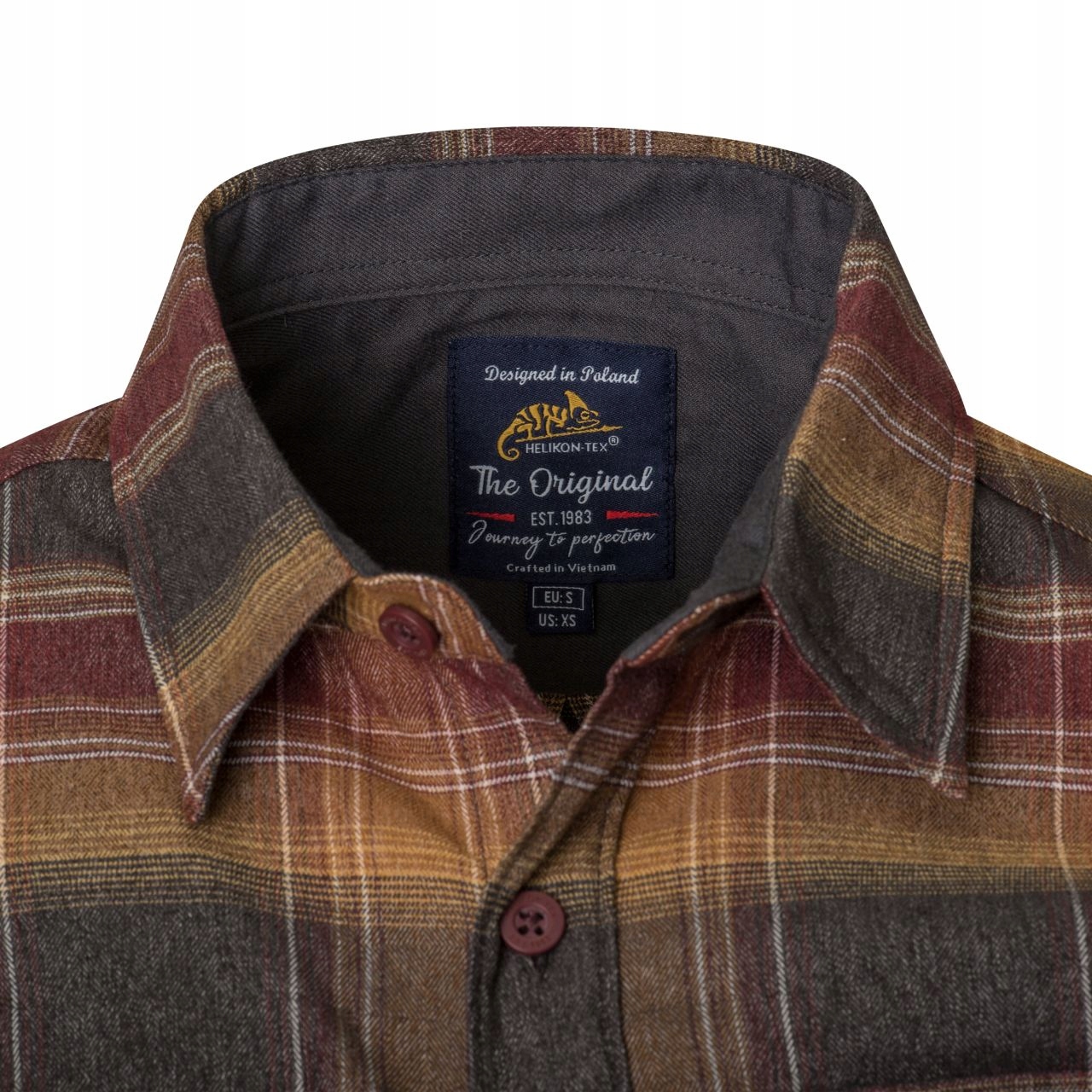 Koszula Helikon Greyman Shirt - Amber Plaid S Materiał dominujący Poliester