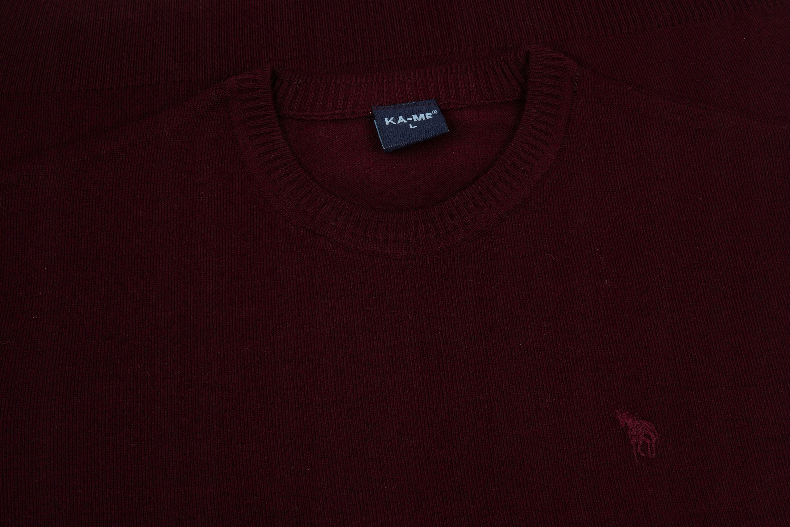 SWETER MĘSKI POD SZYJĘ BORDOWY XXL SW691 Marka inna