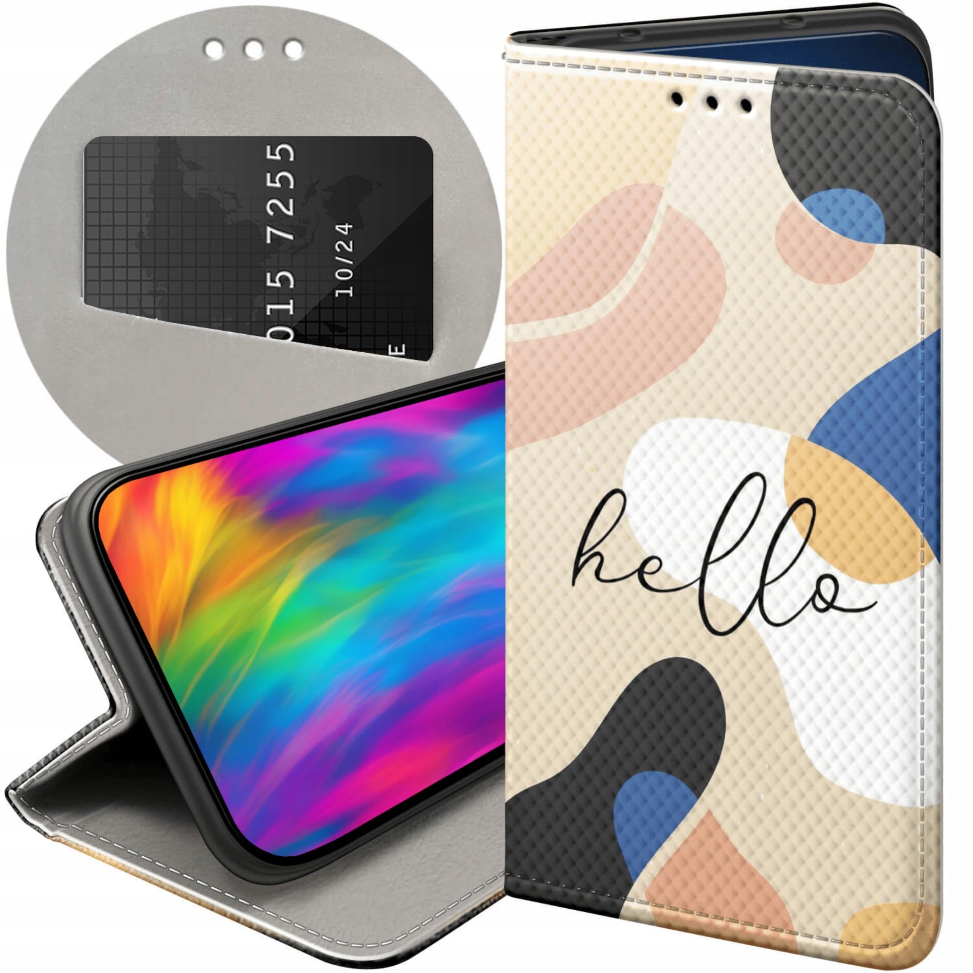 Etui Z Klapką Do Honor MAGIC7 Pro Abstrakcja Kształty Futerał