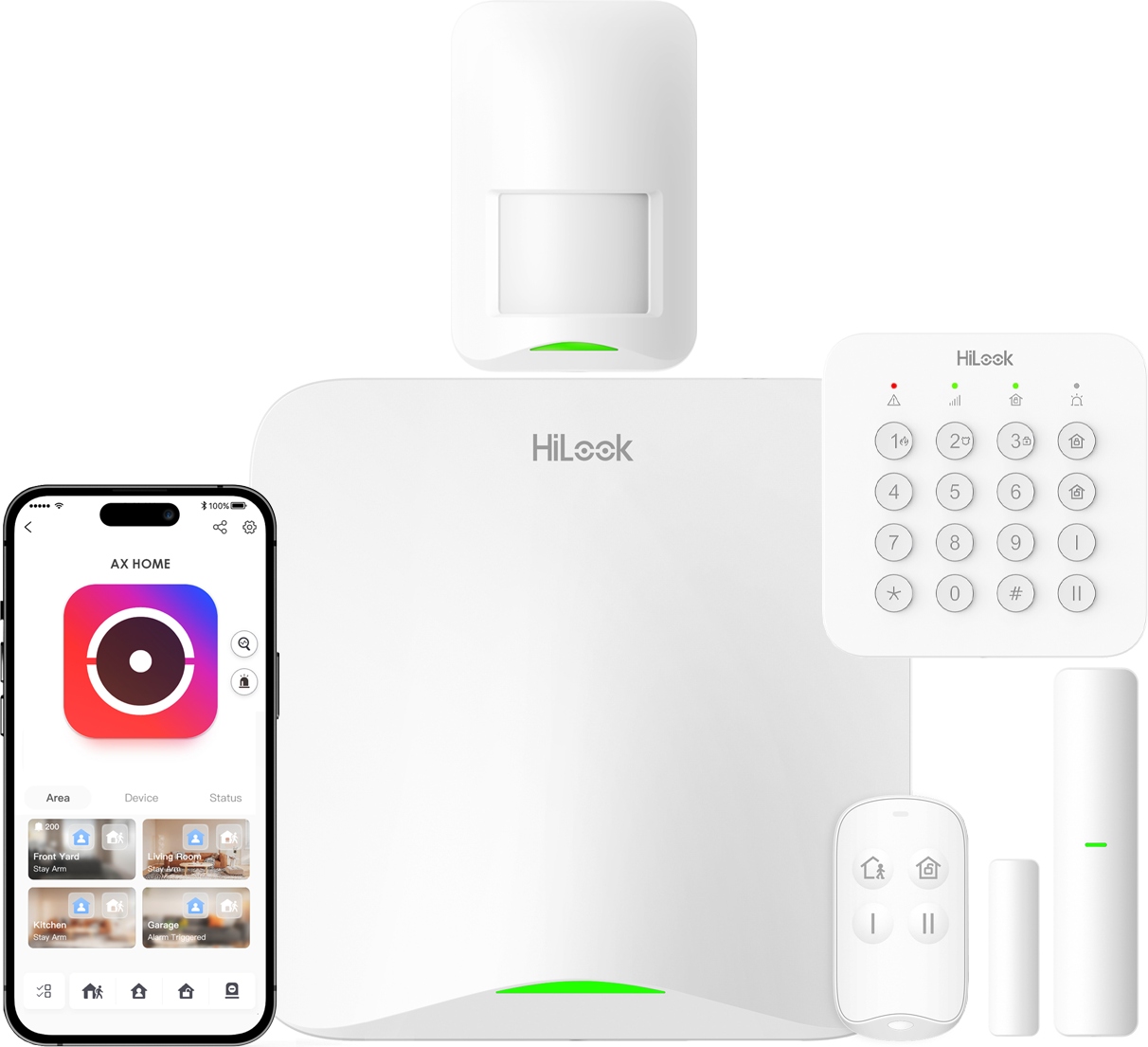 Bezdrôtový alarmový set Ax Home HiLook Hikvision Lte Sms Klávesnica