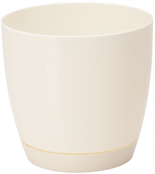 

Doniczka Toscana z podstawką 19 cm kremowy