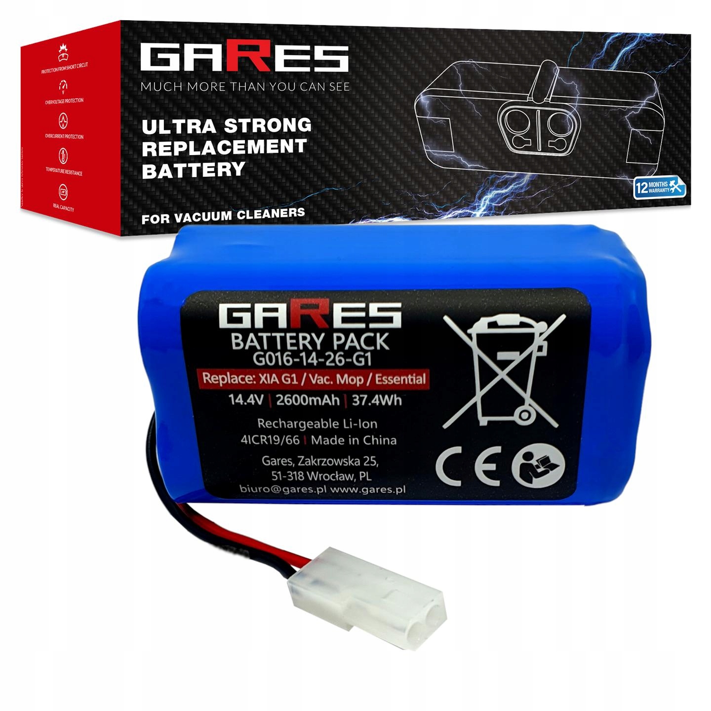 Bateria Akumulator do Mi Robot Vacuum-Mop Essential G1 14,4V 2,6Ah