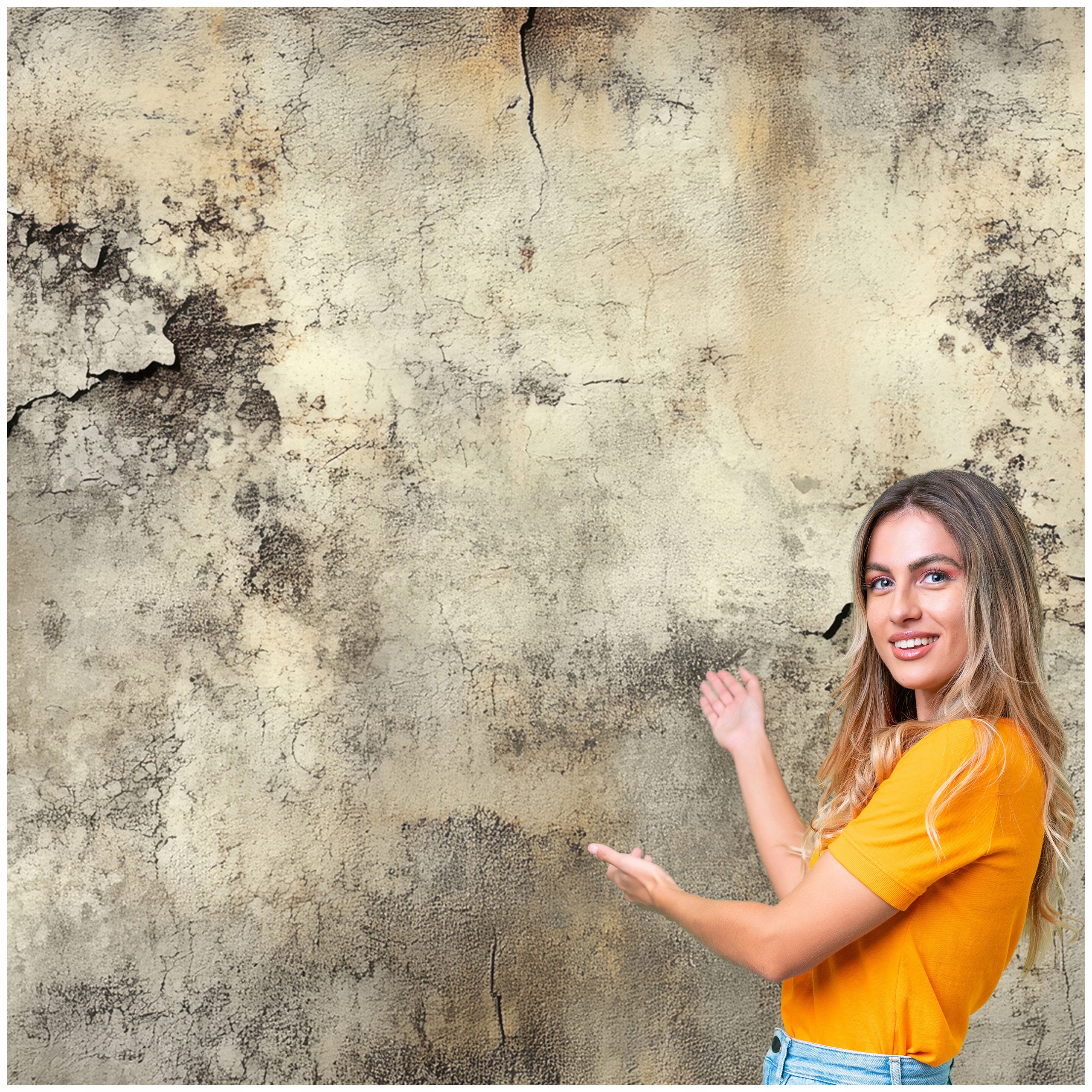 Fototapeta 3D Pozadie Textúra Stena Odpadová omietka 392x260 TLA52W