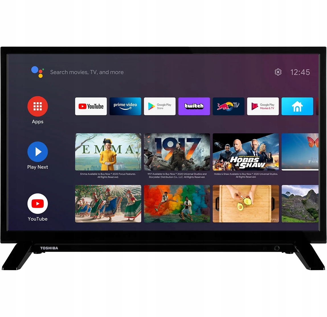 SMART TV 24'' TOSHIBA 24WA2063 WiFi BT USB DVB-T2 EAN (GTIN) 0080545686174