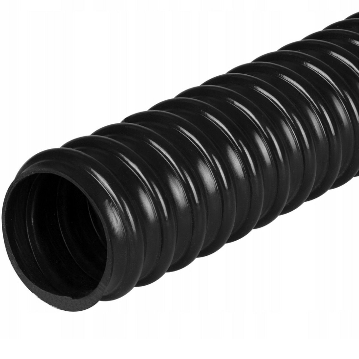 Trubka Elastická Vyztužená Spirálou FI30,6-25 mm Pvc Černá 320N