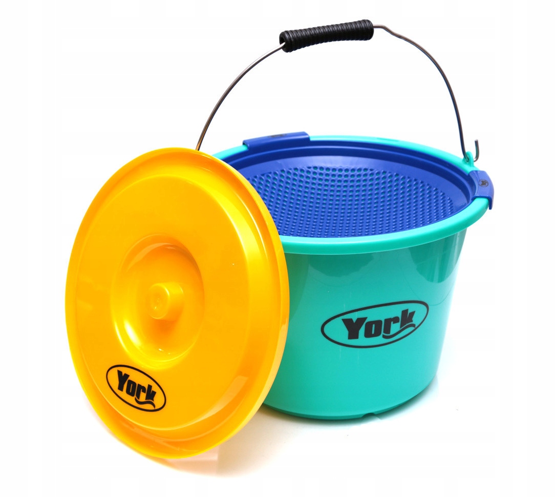 Wiadro Sito Pokrywka Zestaw Do Zanęty York 18l