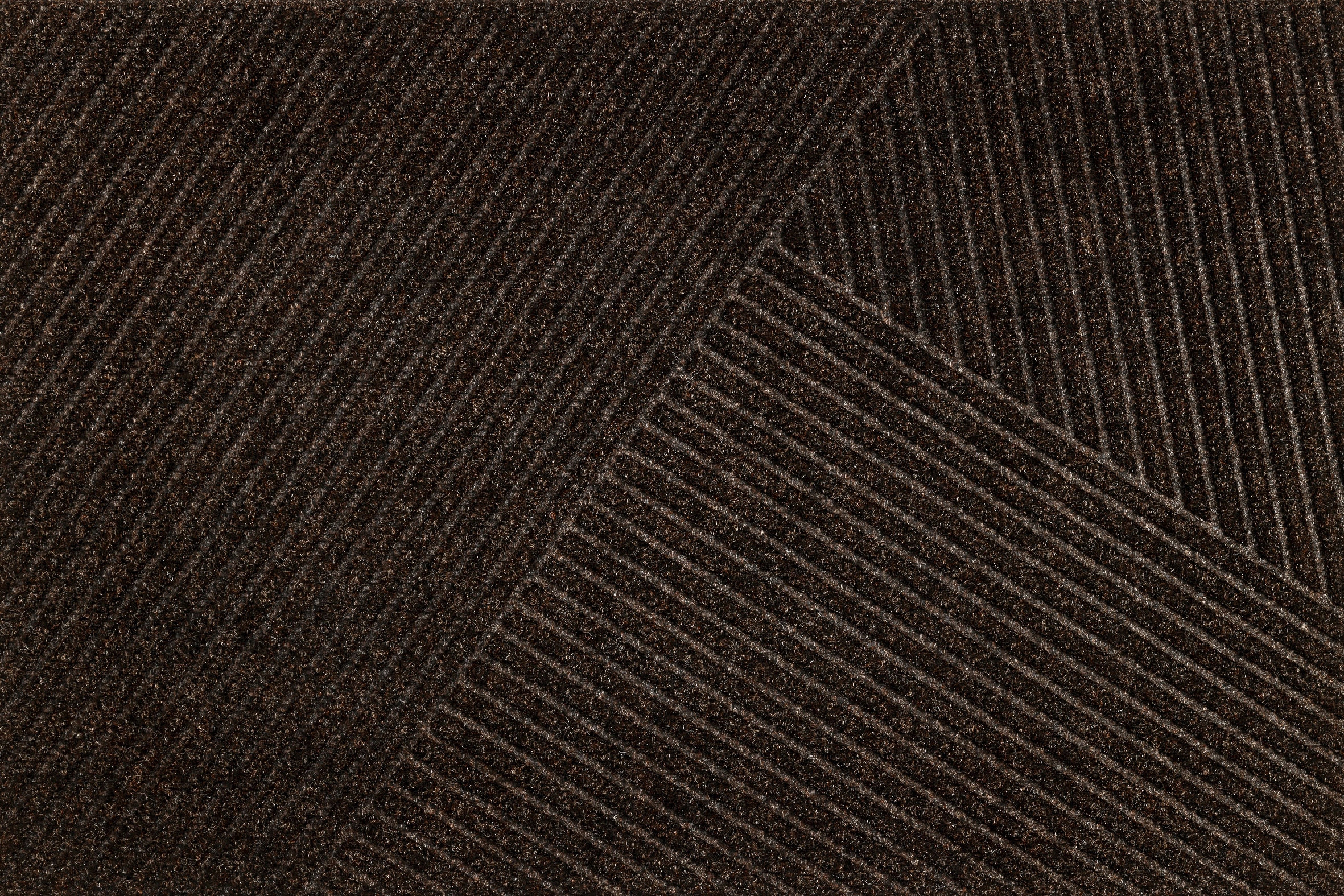 Rohožka vonkajšia vstupná rohož|Dune|Stripes Dark brown 60x90 cm