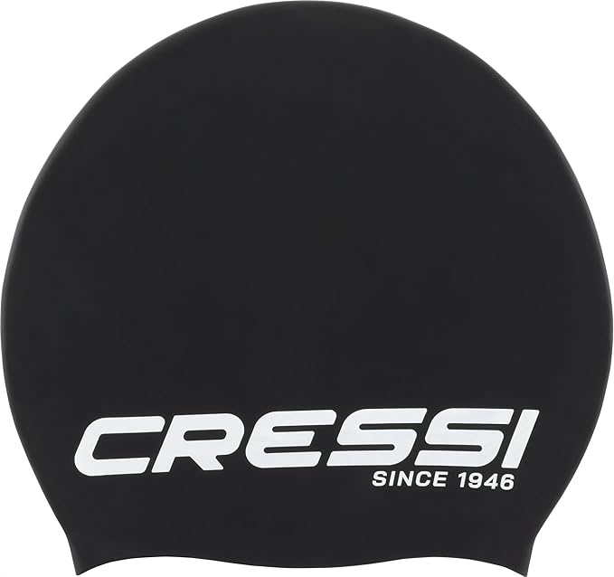 Cressi Loira Long Hair czepek pływacki, czarny XL