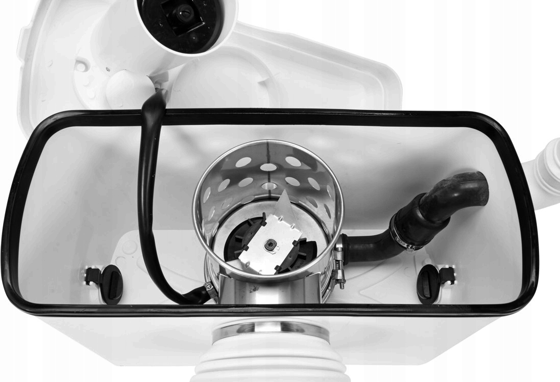 POMPA DO TOALETY WC TRZY WEJŚCIA Z ROZDRABNIACZEM MŁYNEK PRZEPOMPOWNIA Długość (cm) 42.5