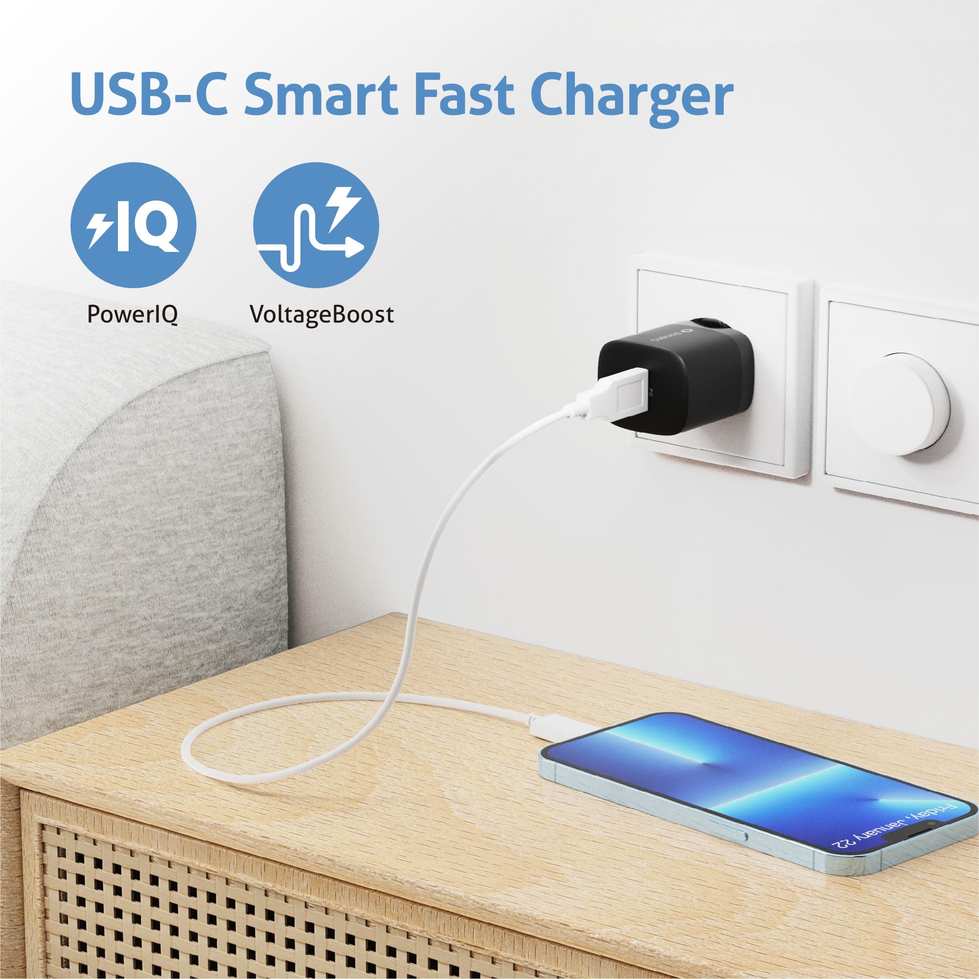 SONERO Ładowarka USB-C 33W GaN Szybkie Ładowanie Adapter USB Do Telefonu — miniatura 3