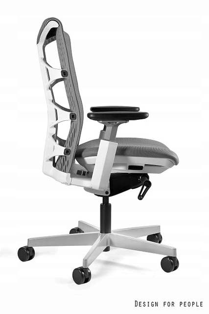Ergonomiczny Fotel REYA SZARY RS02 Biuro UNIQUE Kod producenta 1228PNG-W-RS02