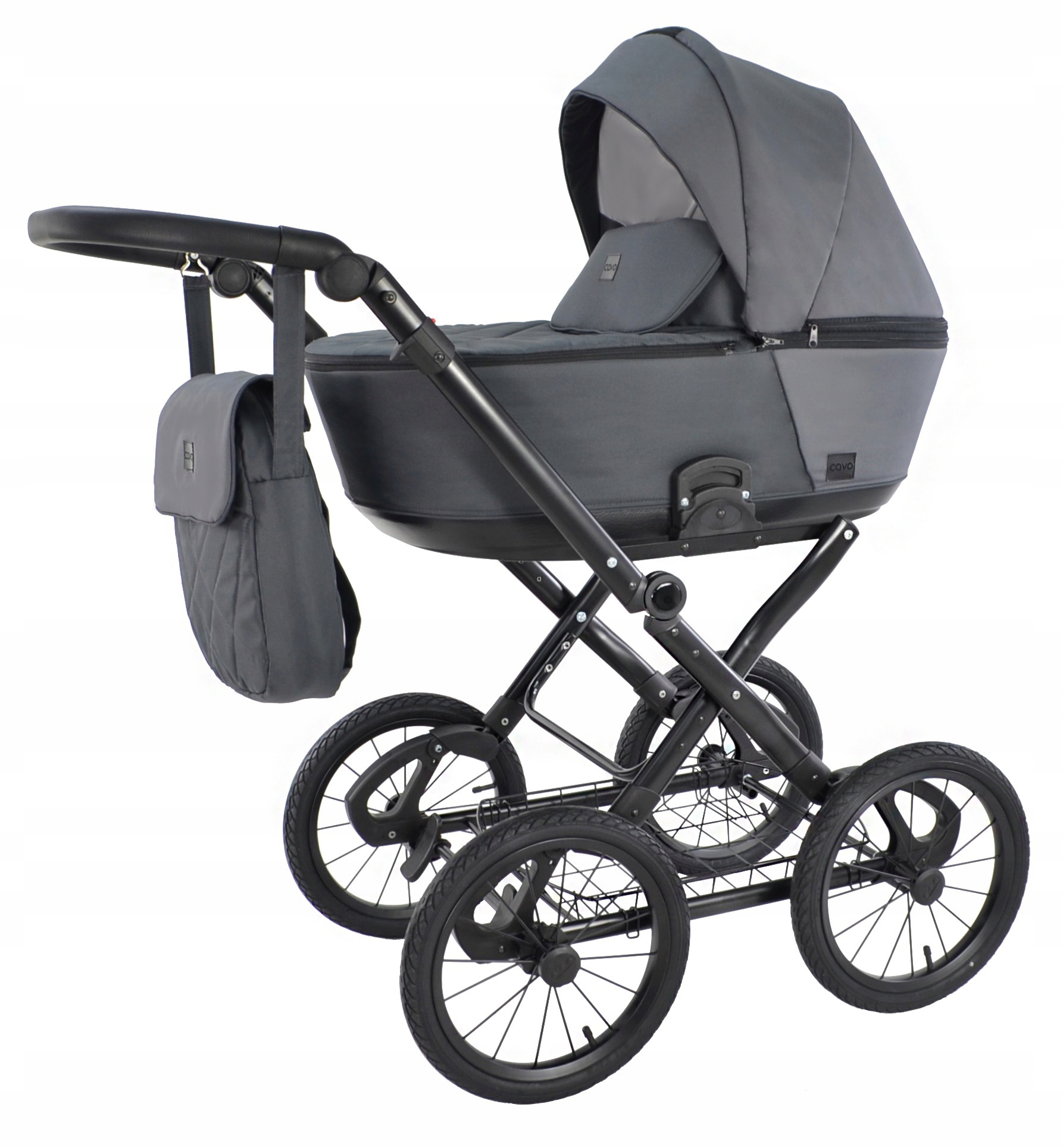 KLASYCZNY Wózek Dziecięcy Cavo Premium RETRO 3w1 Wielofunkcyjny Głęboki Kod producenta Wózek Cavo Premium Retro