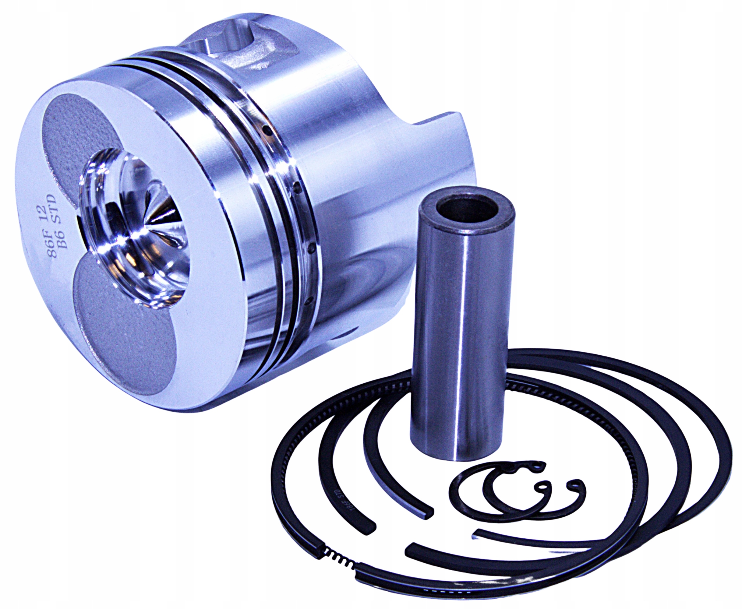 Tłok Yanmar L100, 186F, kroužky sada. Diesel typ kužele Kama Kipor