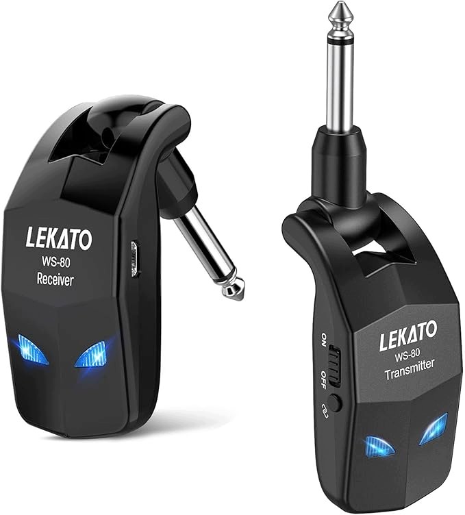 Bezdrátový Kytarový Systém 2.4 GHz Vysílač A Přijímač 8H Lekato WS80