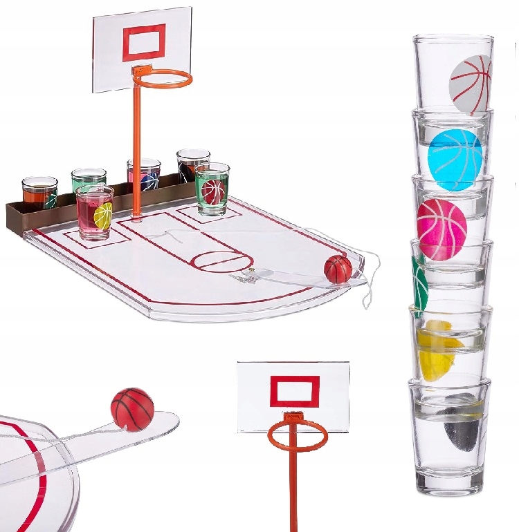 Párty Hra Basketbal Hod Do Skleničky 6 Ks