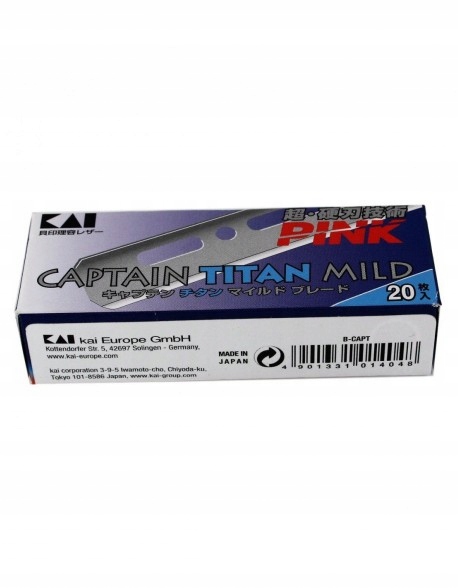 Kai Captain Titan Mild Japońskie Ostrza 20 sztuk