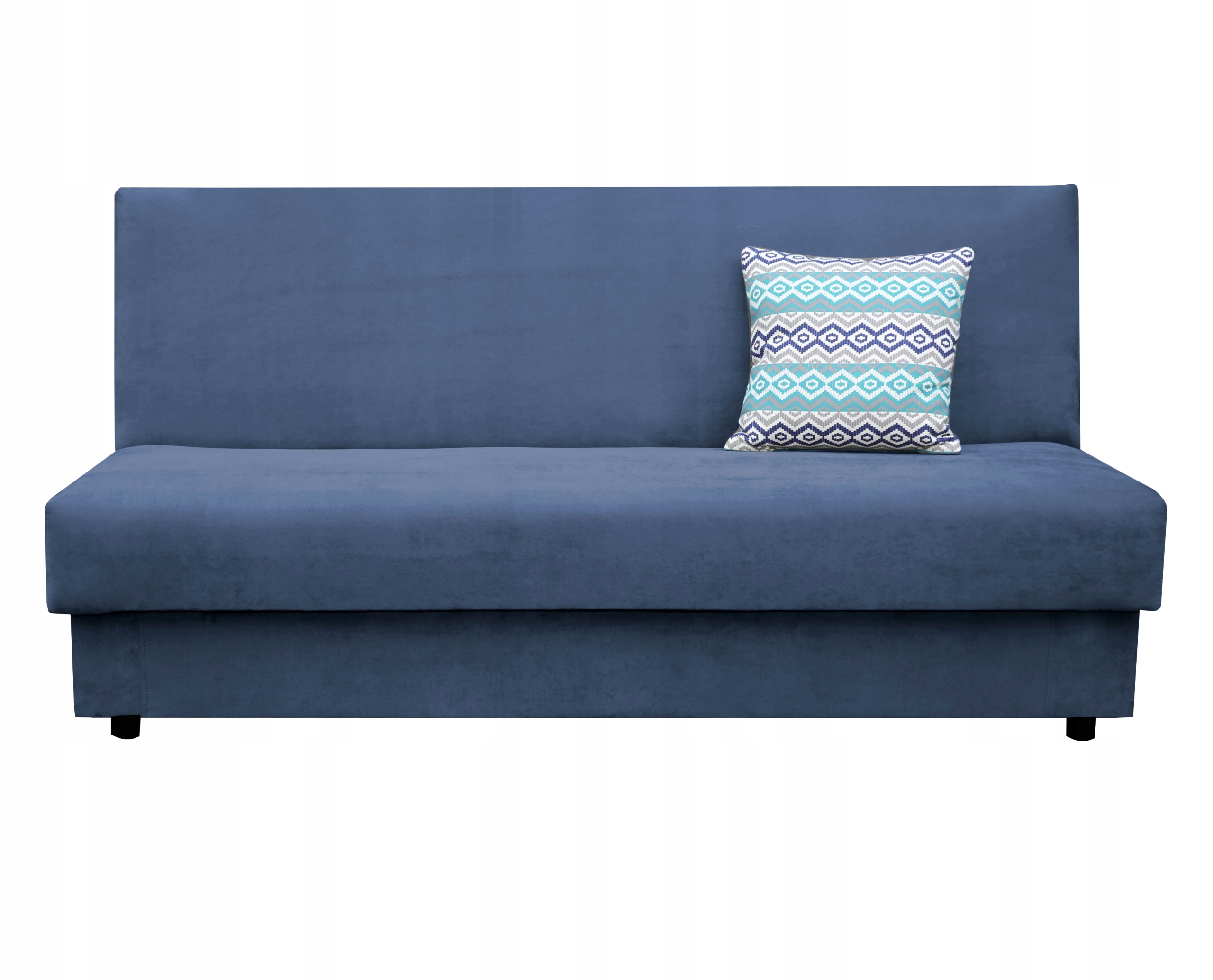 mała wersalka ADELA MINI turkusowa sofa bez boków z pojemnikiem sprężyny Kolor obicia zielony